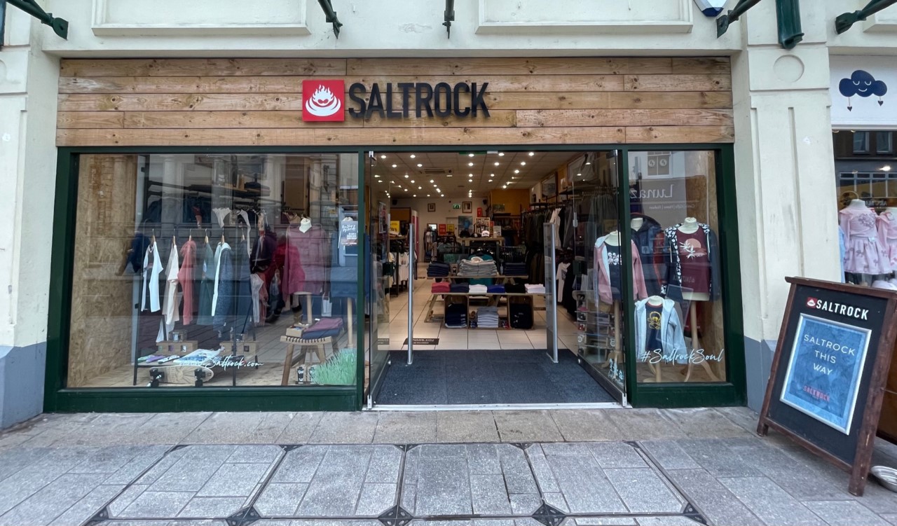 Saltrock shopfront, Fleet Walk Shopping Centre