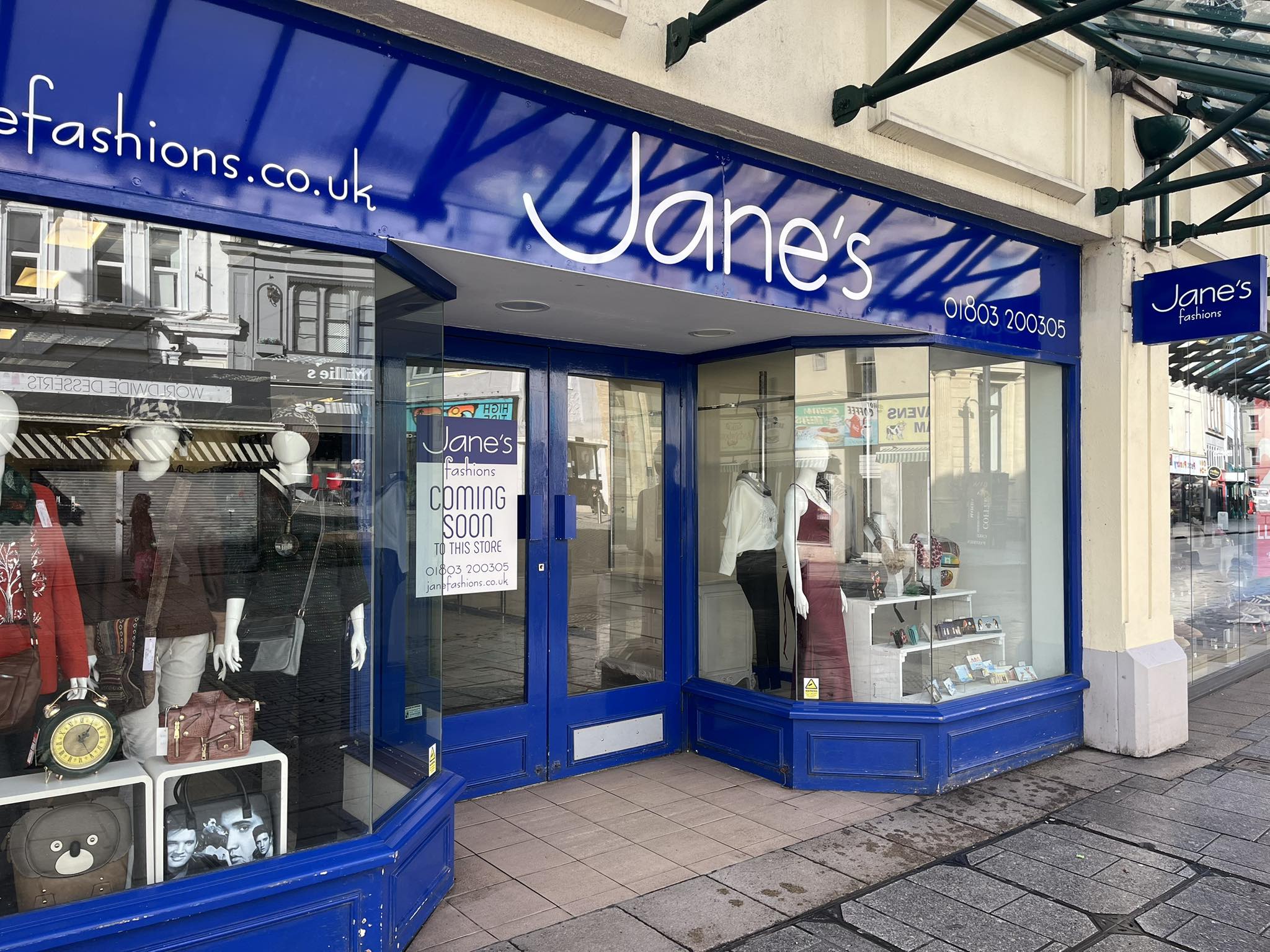 Janes shopfront, Fleet Walk Shopping Centre